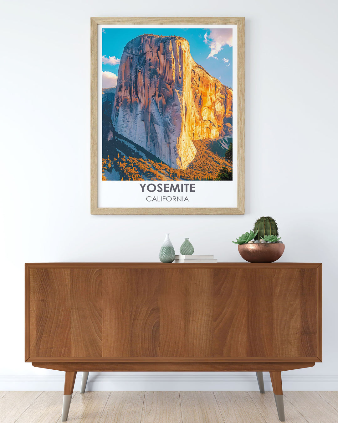 Showcasing the enchanting Half Dome in Yosemite, this poster captures the striking silhouette and panoramic views, perfect for those who dream of exploring this iconic hiking destination.