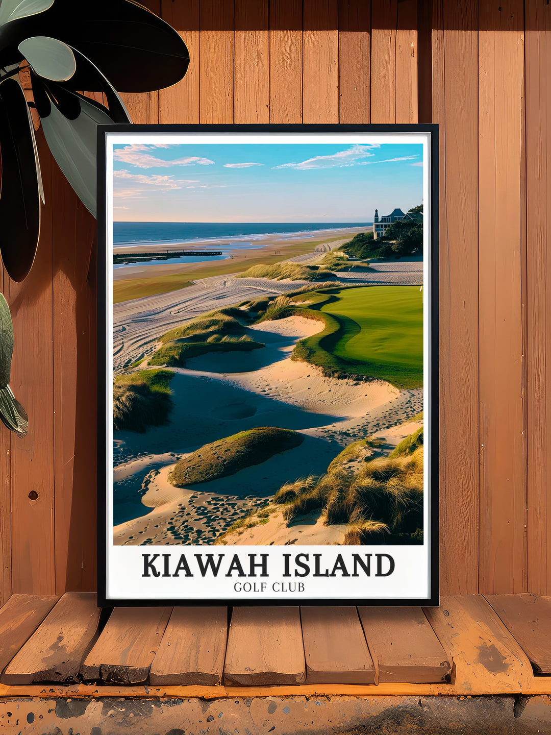 High quality canvas art depicting the Turtle Point course at Kiawah Island known for its strategic layout and breathtaking oceanfront views making it a must have for fans of challenging and picturesque golf courses