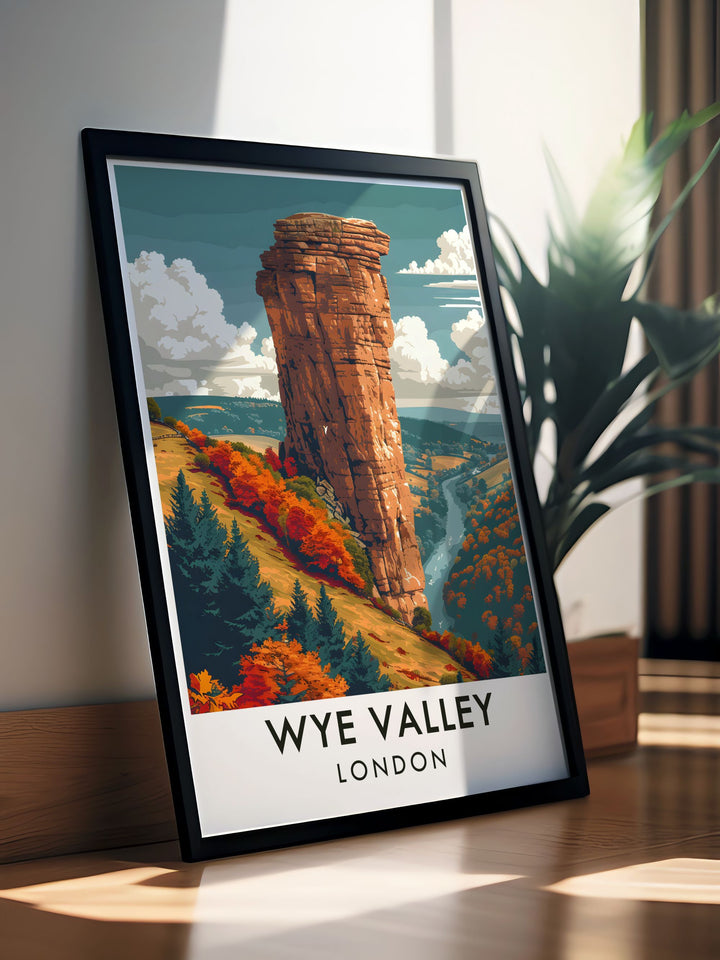 Elegant Home Decor featuring Symonds Yat Rock in the Wye Valley these stunning prints bring historical charm and natural beauty into any living space