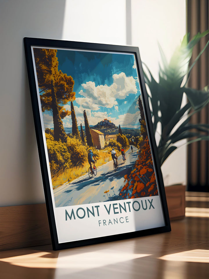 Bedoin Village modern prints and framed art showcasing the charm of Provence France perfect for home decor