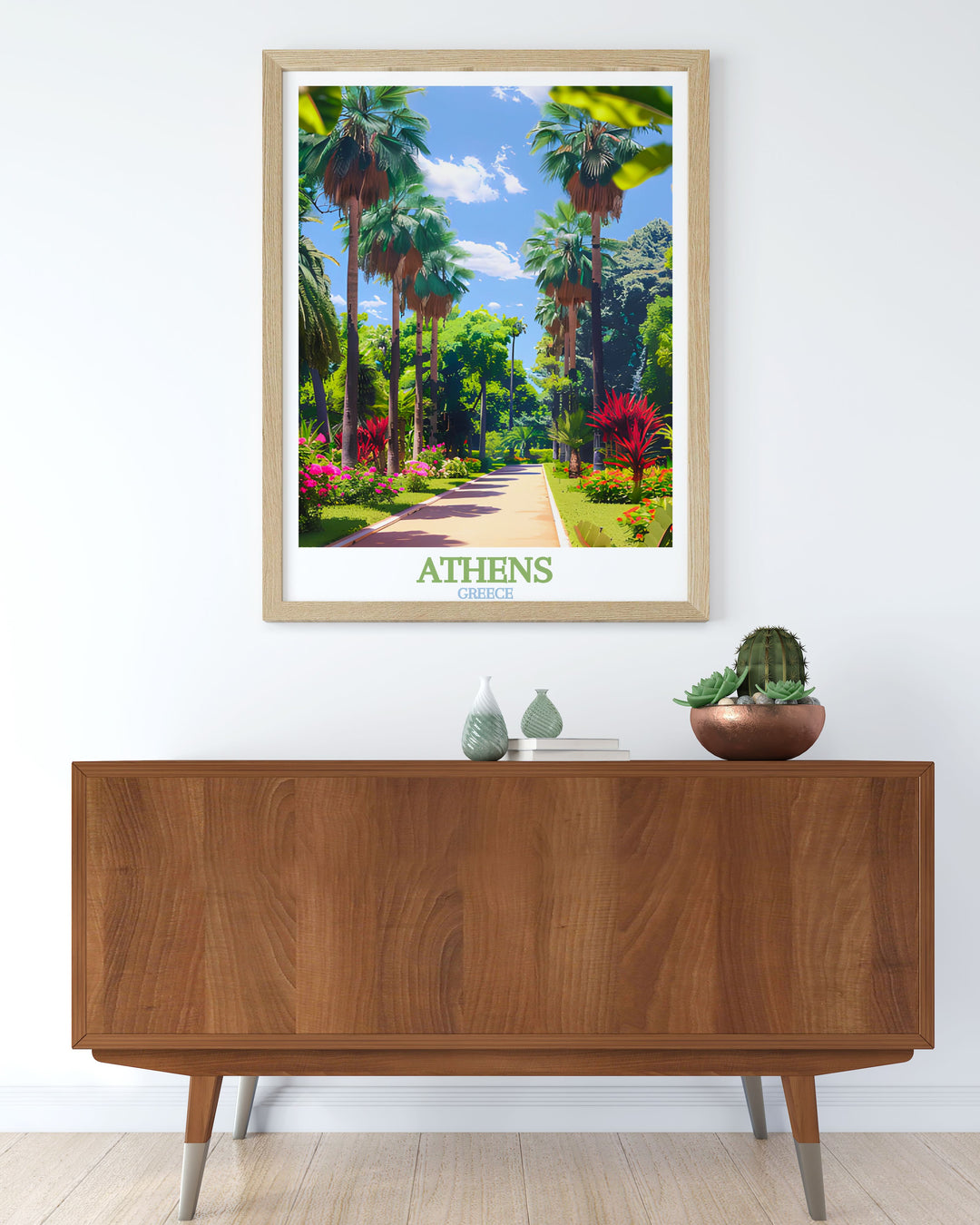 High quality Athens Georgia poster showcasing the detailed street map and the serene National Garden. This art print is perfect for wall decor and makes a great anniversary gift or birthday gift for Athens Georgia enthusiasts.