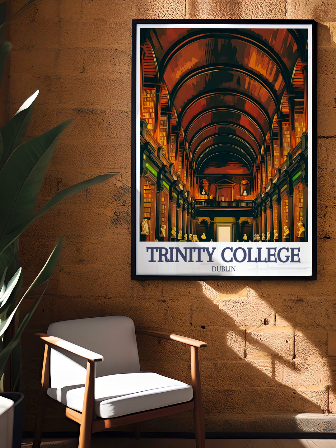 Step into history with this travel print of Trinity Colleges Long Room, one of Irelands most iconic academic landmarks. This piece of art is perfect for celebrating the intellectual legacy of Dublin.