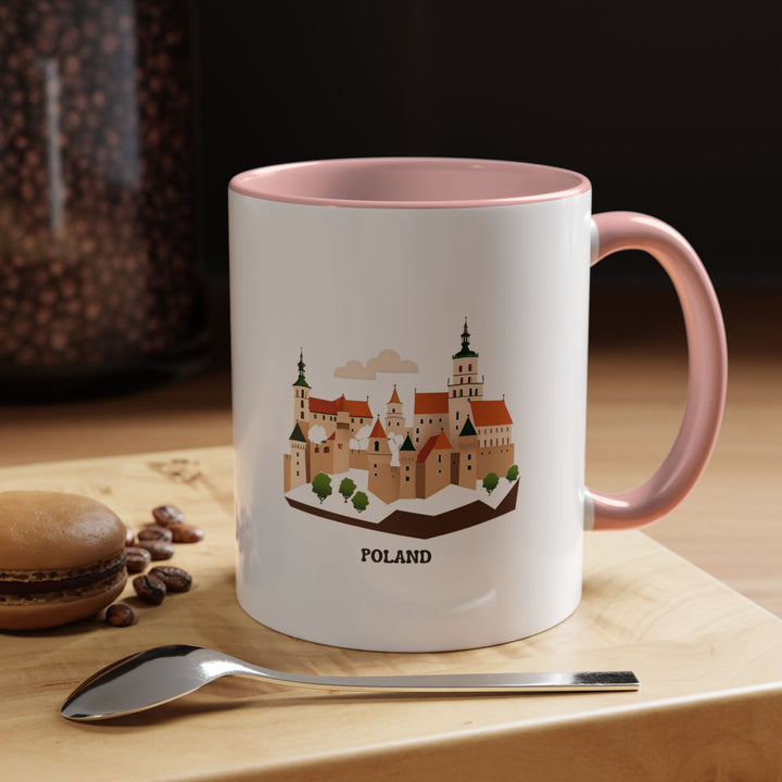 Celebrate Poland with this stunning Poland Mug, showcasing artwork of Wawel Castle and Polish heritage. It’s a perfect gift for Poland lovers, with practicality in mind as it is microwave-safe and dishwasher-safe.