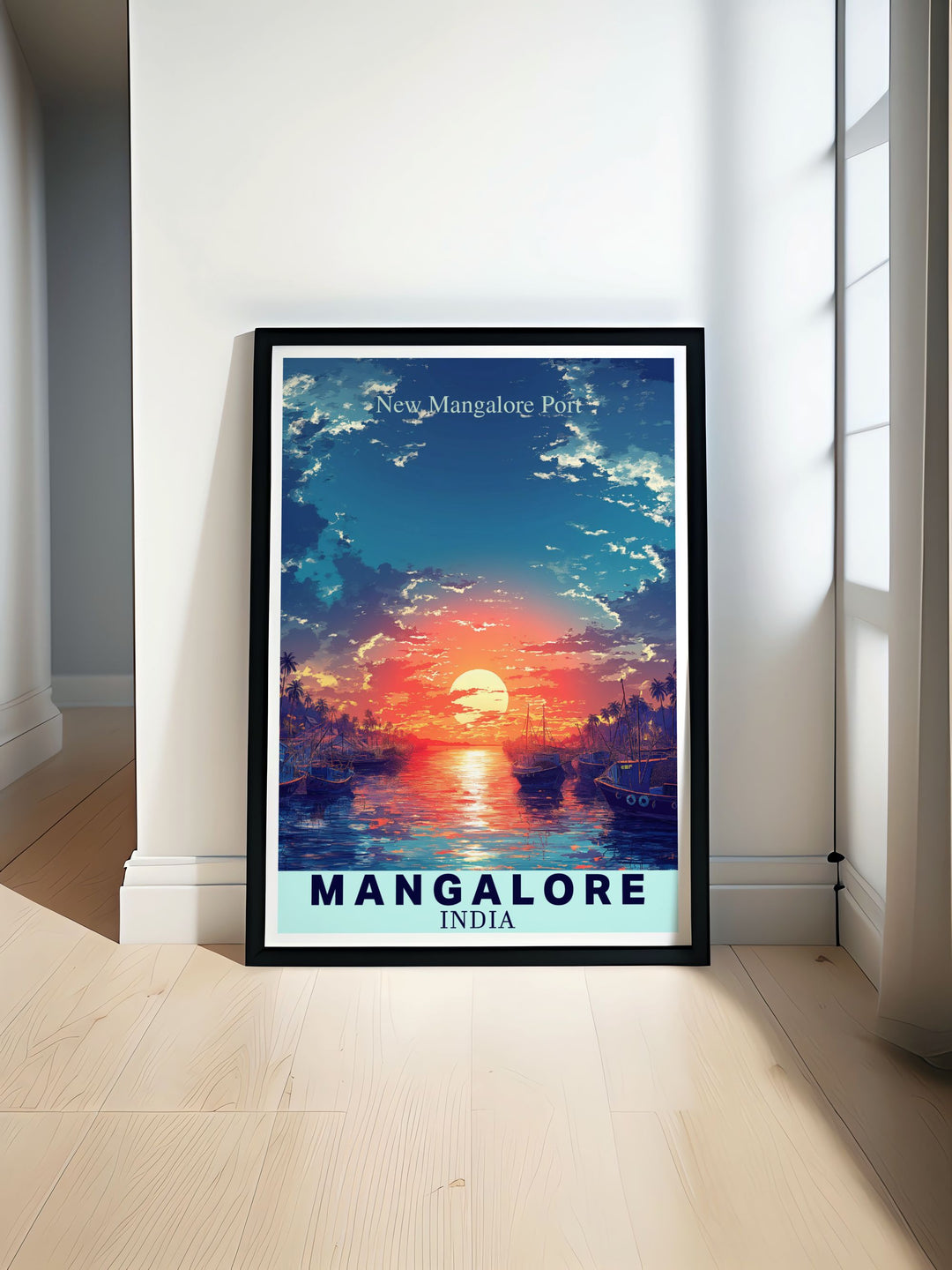 Featuring the vibrant cityscape of Mangalore and the bustling activity of New Mangalore Port, this poster is perfect for bringing a piece of Karnatakas dynamic and diverse scenery into your home.