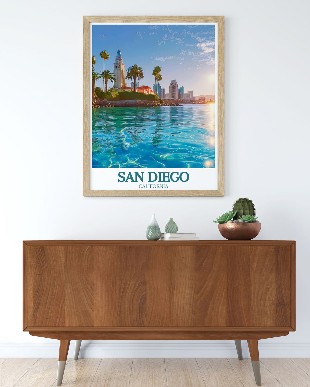 Enhance your home decor with San Diego beach artwork. This stunning print showcases the vibrant colors and serene atmosphere of Californias coastline. Perfect for those who appreciate California decor, this piece brings the essence of San Diego beach into your living space.