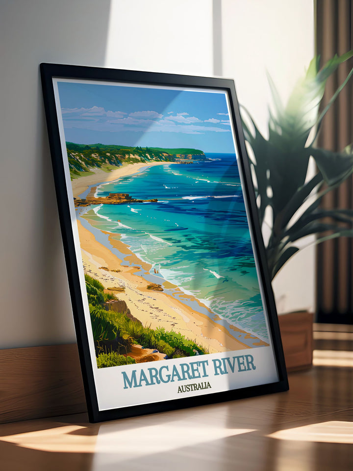 Celebrate the elegance of nature with Prevelly Beach Modern Prints perfect for adding a touch of sophistication to your living room decor and creating a stunning focal point