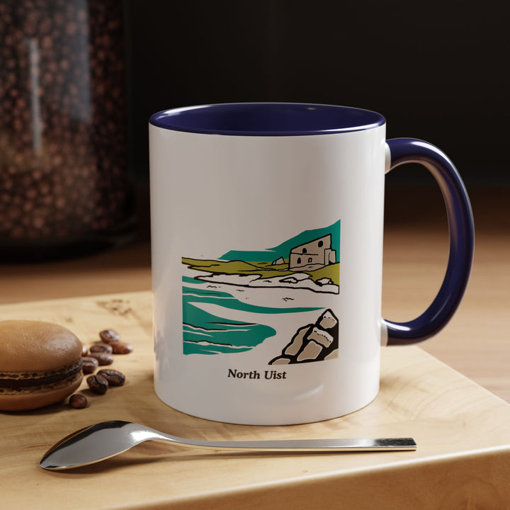 The North Uist Scotland Mug is a premium ceramic piece with bold artwork inspired by the breathtaking scenery of North Uist. Dishwasher safe and durable, it is perfect for coffee or tea lovers and makes a memorable gift or souvenir.