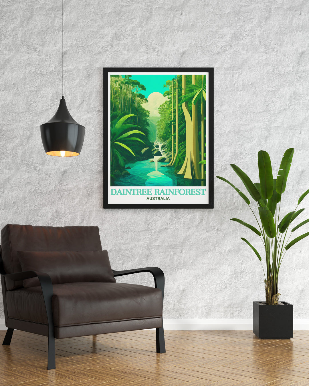 Elegant Mossman Gorge framed prints capturing the lush scenery of Australias iconic location ideal for any living room