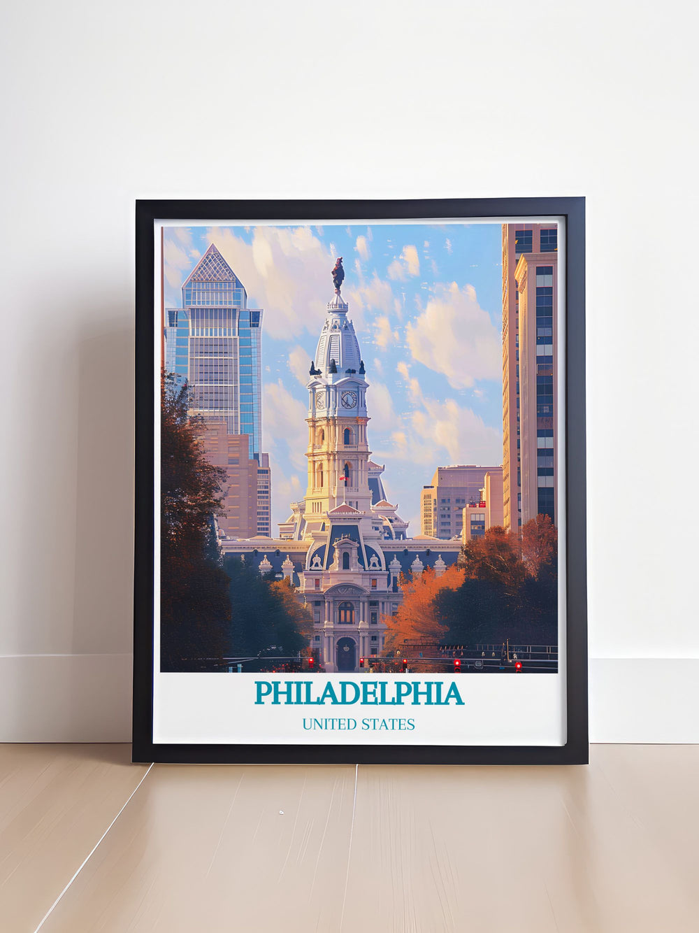 Uncover the stories and events that have shaped Philadelphia City Hall with this art print, depicting its architectural beauty and cultural heritage.