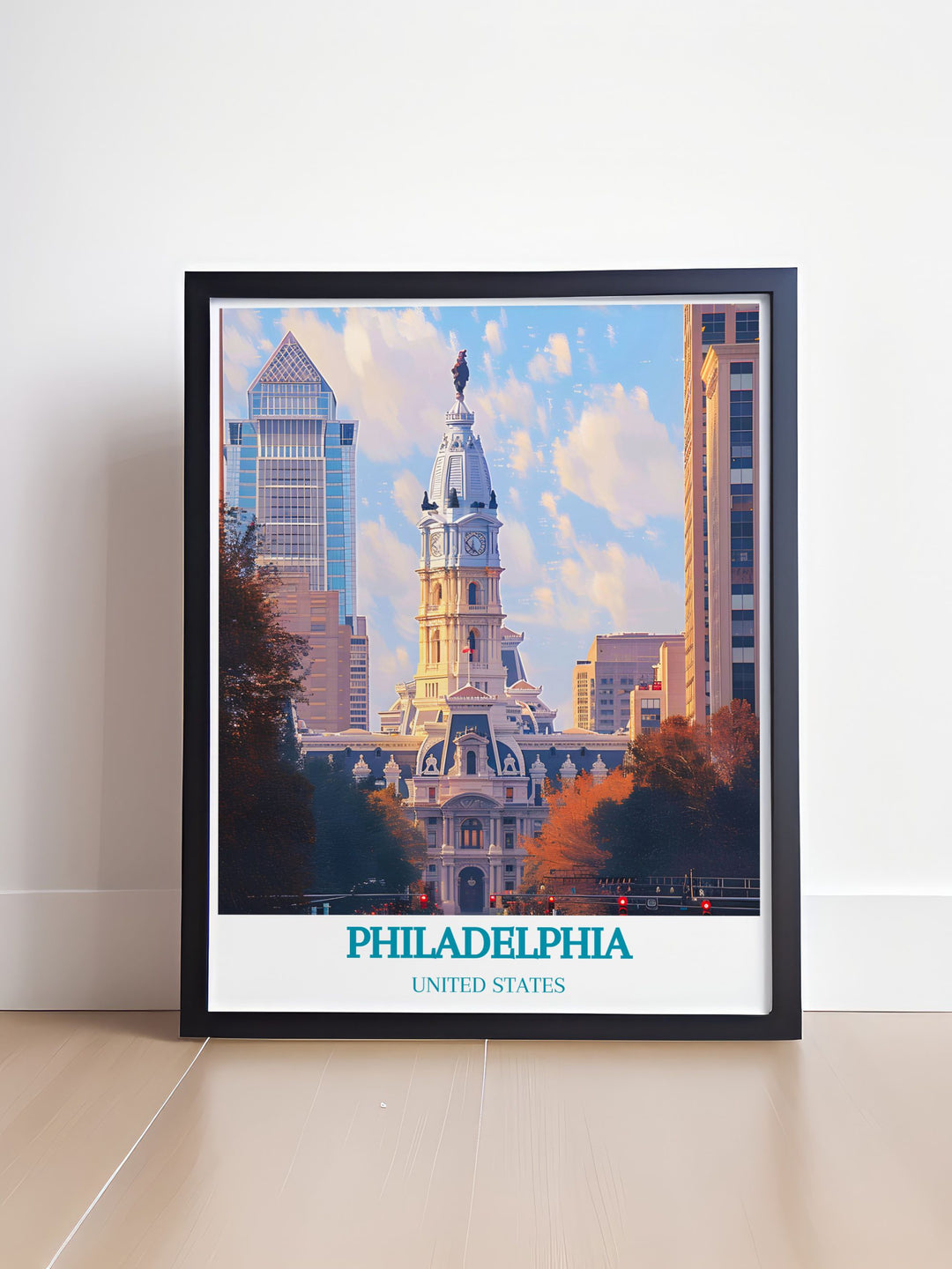 Uncover the stories and events that have shaped Philadelphia City Hall with this art print, depicting its architectural beauty and cultural heritage.