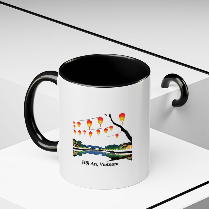 Enjoy the charm of Hoi An every day with this ceramic mug featuring stunning designs inspired by the city. Dishwasher-safe and practical, it is perfect for coffee or tea lovers and makes a meaningful gift.