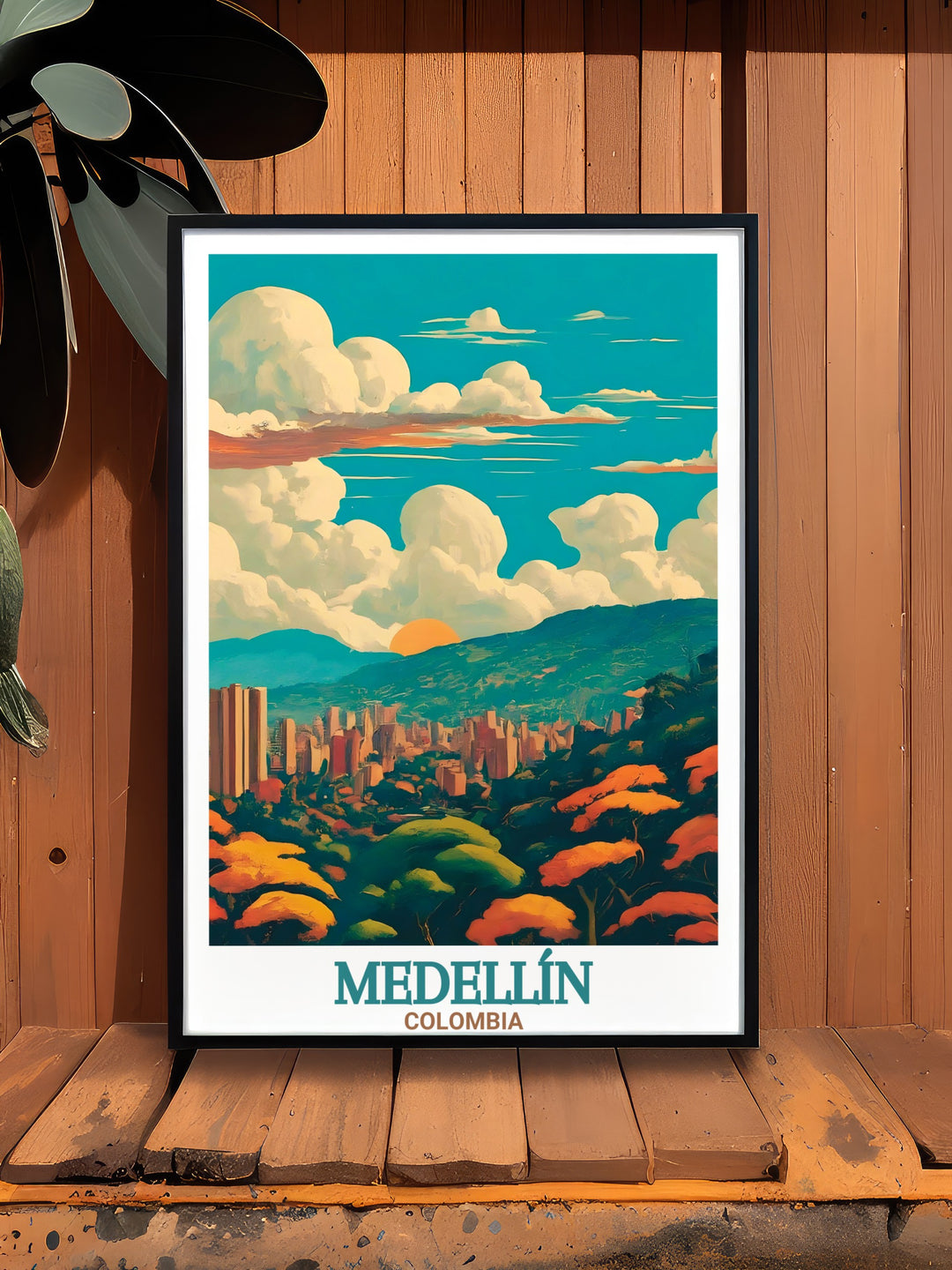 Featuring the iconic Parque Arví and the lively streets of Medellín, this Medellín Travel Print offers a perfect balance of nature and culture. A beautiful piece of wall art for travelers and lovers of Colombia.