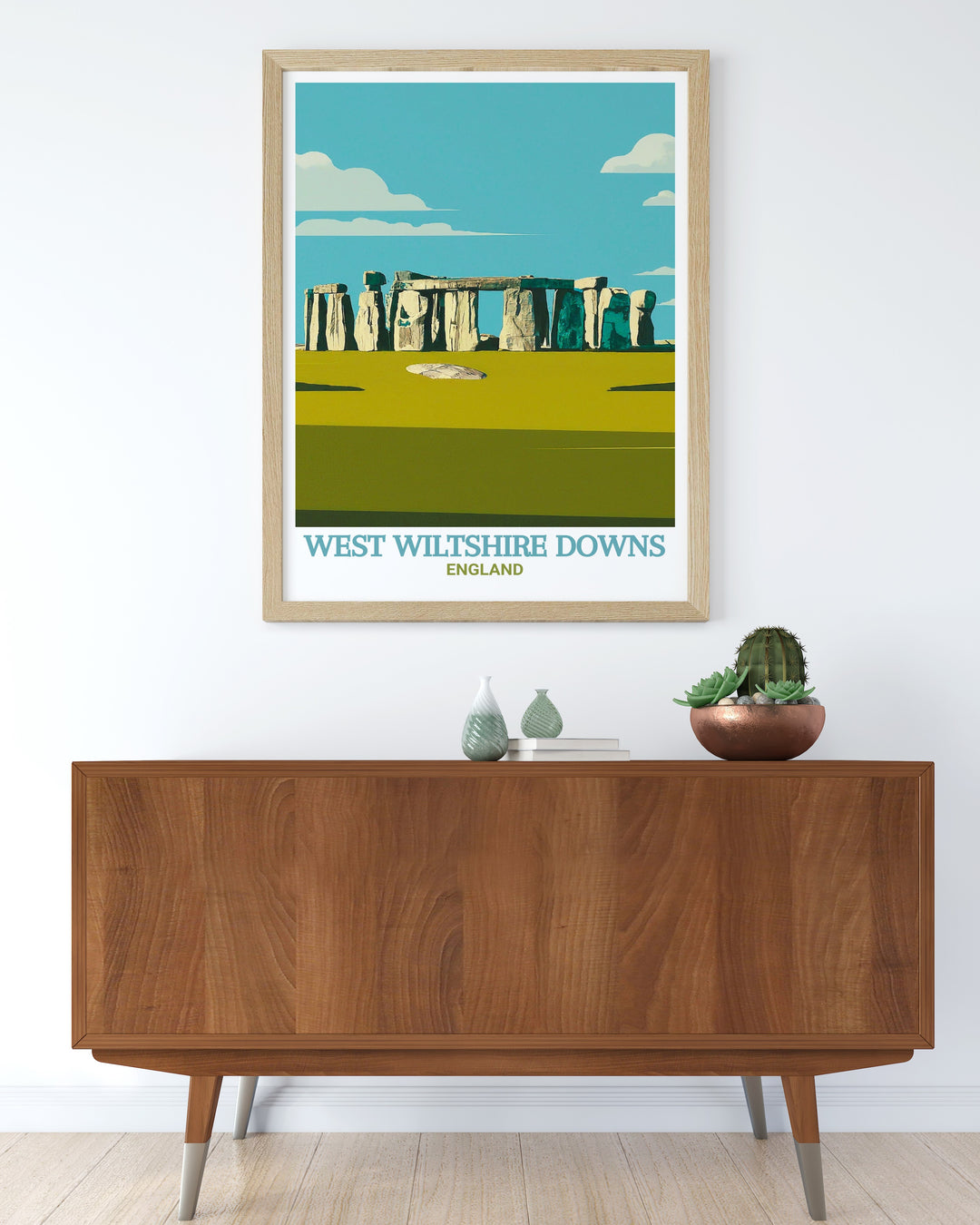 Cranborne Chase travel poster showcasing the scenic hills and woodlands of this AONB, capturing the peace and beauty of Englands southern landscapes. This canvas art is ideal for those who love exploring nature and want to bring it into their home.