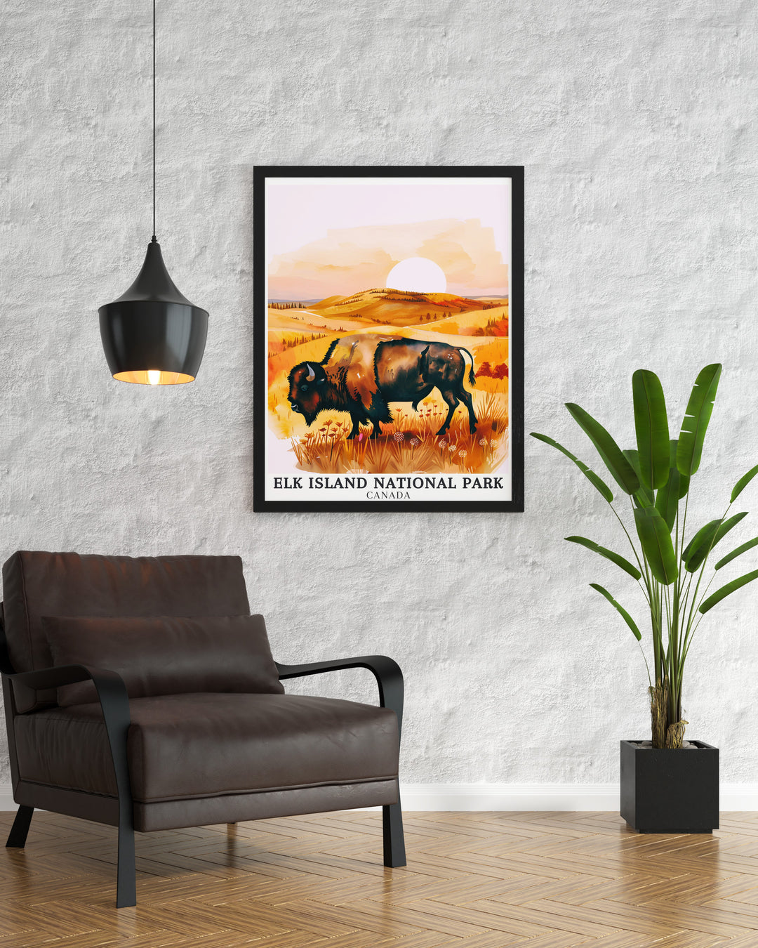 Elk Island National Park wall art depicting the serene landscapes of Beaver Hills, where wetlands and forests create a haven for wildlife. This print is perfect for those who appreciate the beauty of Canadas natural heritage.