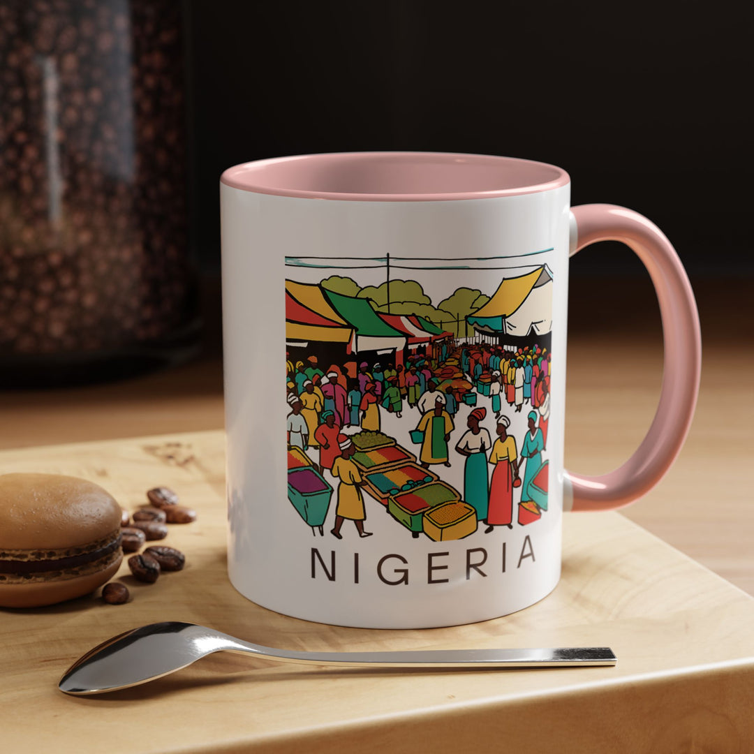 This stunning Nigeria mug captures the country’s spirit with colorful designs. Made from ceramic, it is durable, dishwasher safe, and perfect for coffee or tea, adding cultural flair to any collection.