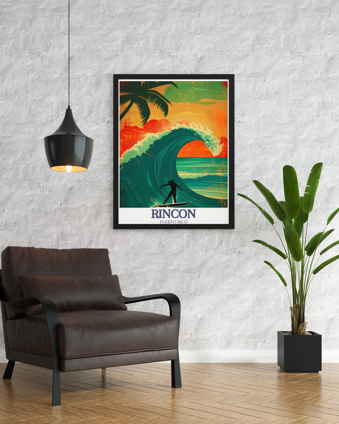 A striking piece of Costa Rica wall art showcasing Rincon de la Vieja, Domes Beach, and the thrilling Corona Pro Surf competition. This artwork celebrates the balance of nature and adventure, making it an ideal gift for travel and surf enthusiasts.