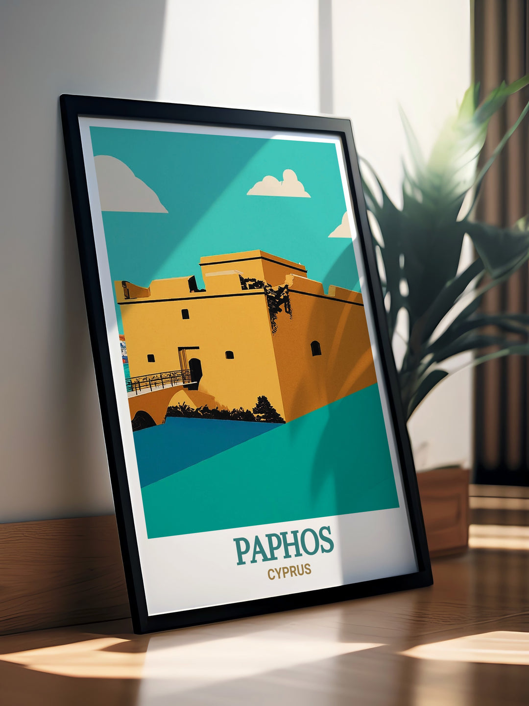 Inspire your next Mediterranean adventure with this Paphos wall poster, featuring the iconic Paphos Castle and the rich history of Cyprus. The detailed imagery and vibrant colors make it a standout piece for any room that celebrates travel and culture.