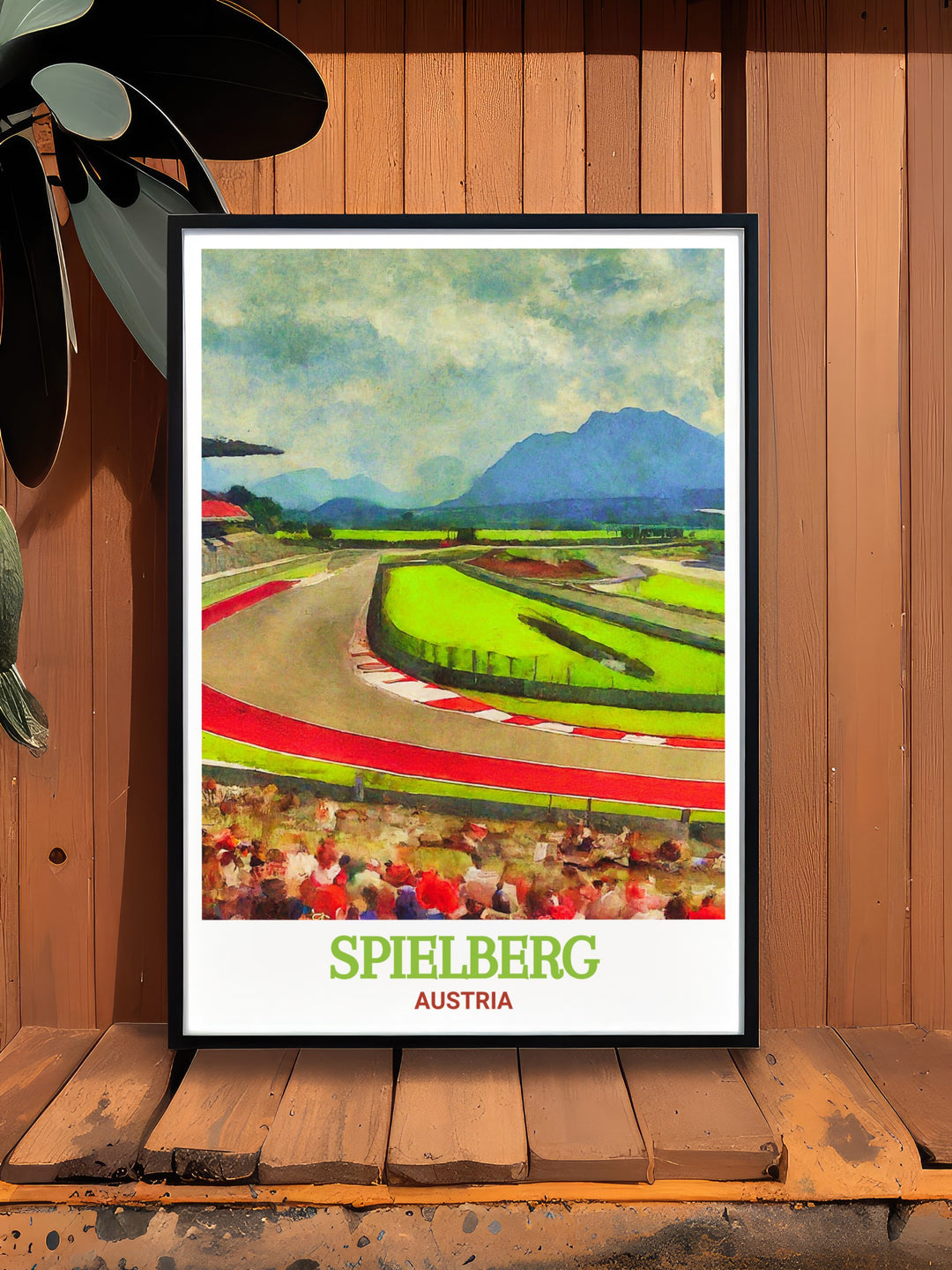 Custom print of the Red Bull Ring, Spielberg, Austria, emphasizing the tracks legendary status in the world of Formula 1. This artwork is perfect for those who love motorsports and want to showcase their passion through their decor.