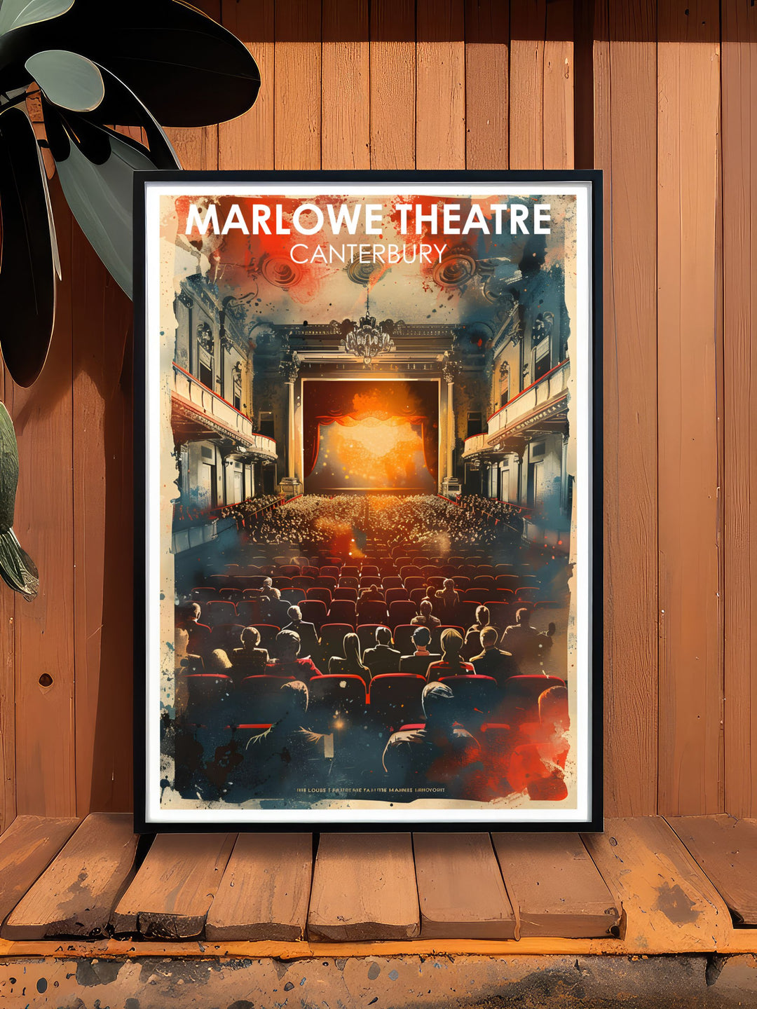 Bring the elegance of the Marlowe Theatre into your home with this travel poster, capturing its architectural beauty and cultural significance, ideal for any theatre enthusiast.