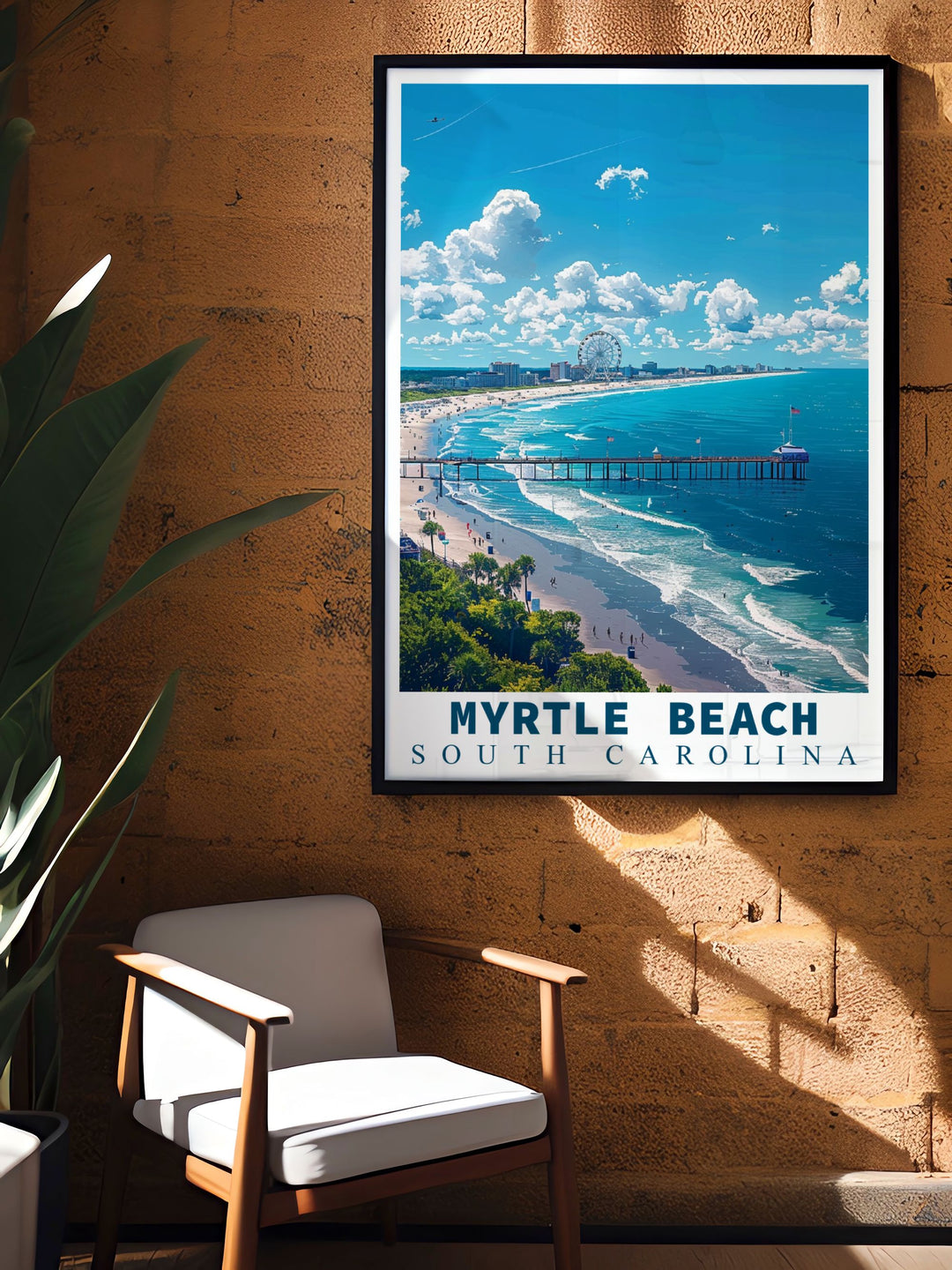 Unique Myrtle Beach Photo capturing the charm of the city making it a versatile and cherished gift for loved ones