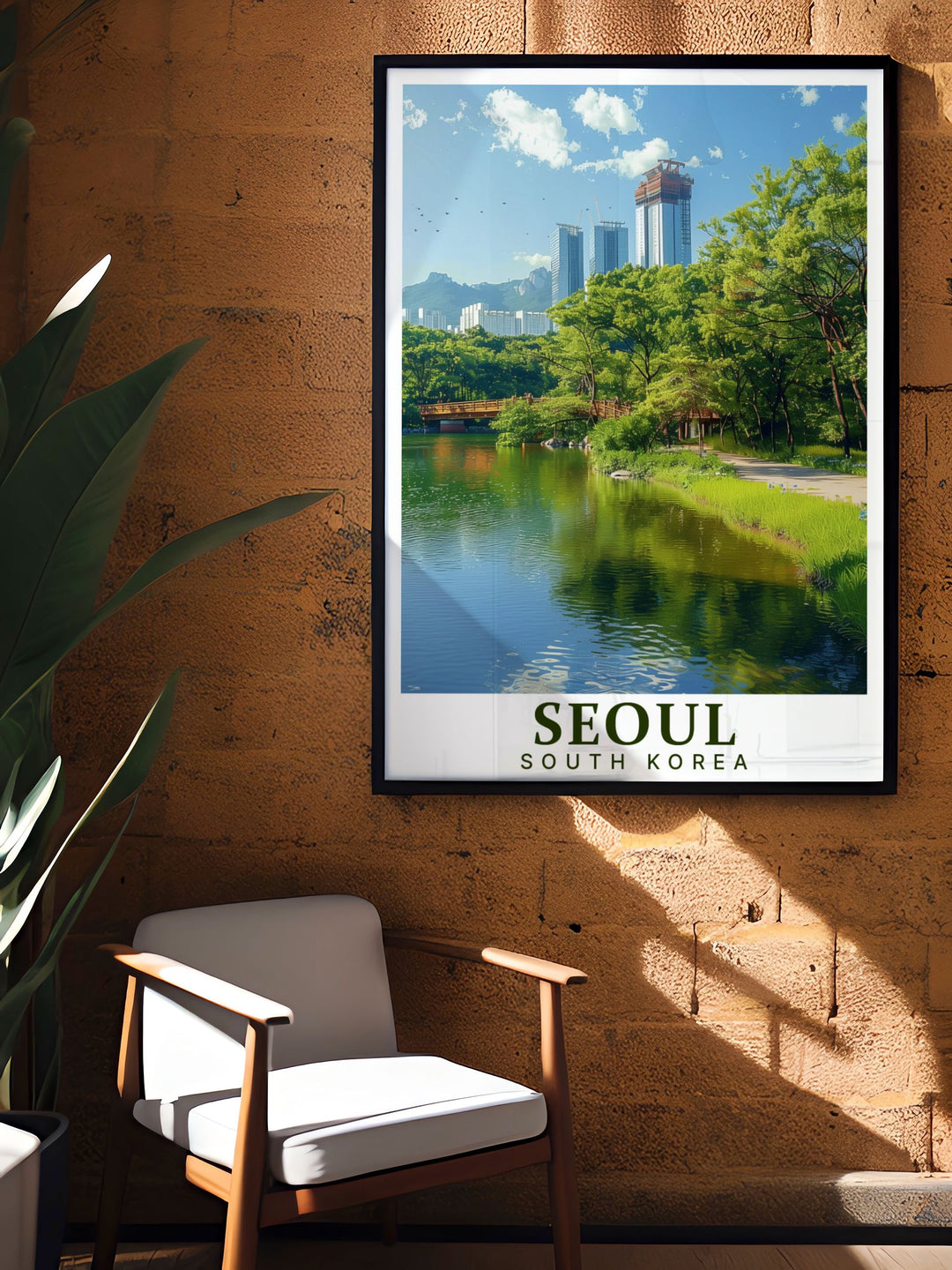 Seoul Print of Seoul Forest offering exquisite South Korea wall art perfect for unique gifts and elegant home decor