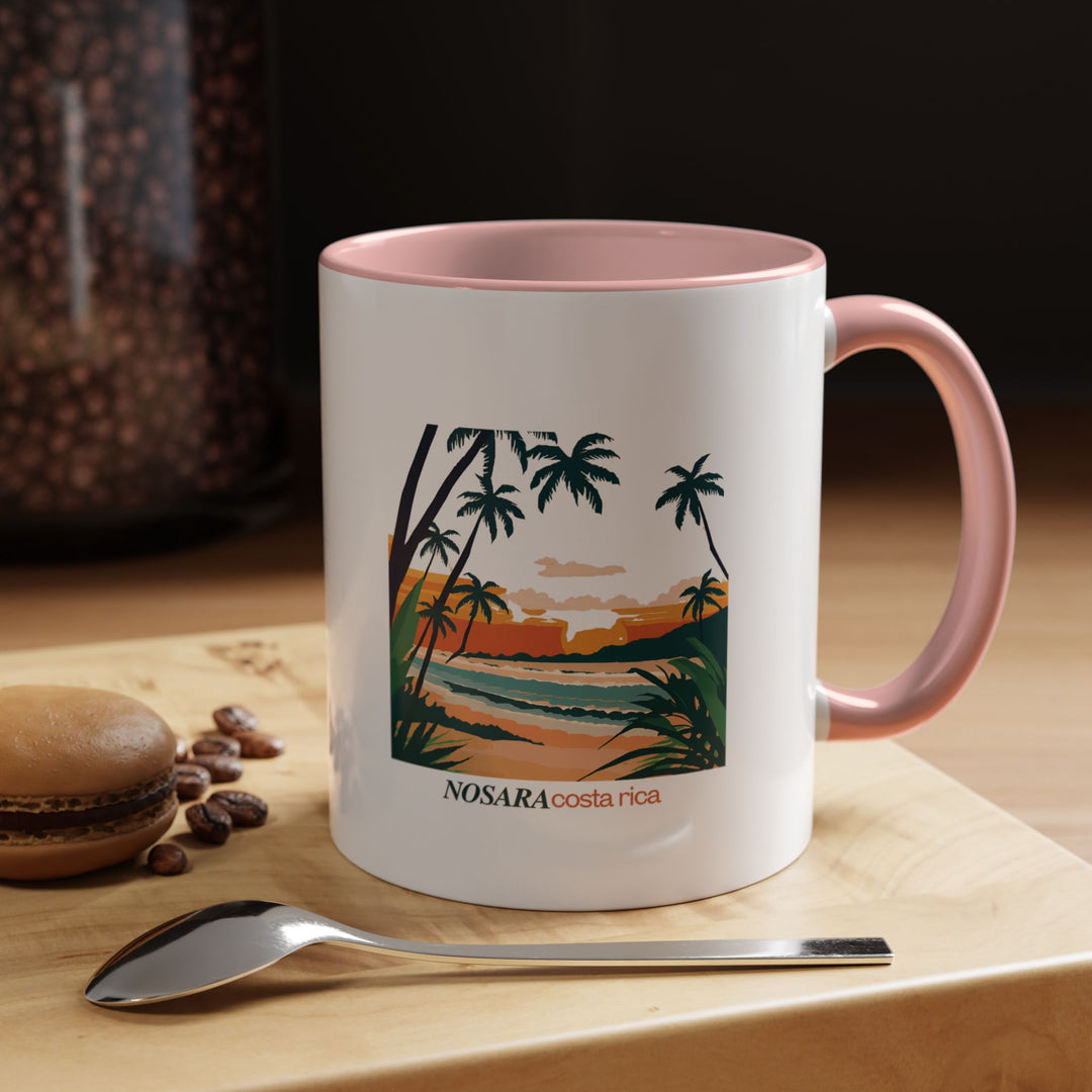 This Nosara Costa Rica mug combines artistic beauty with practical functionality. Featuring detailed designs of Nosara’s stunning sunsets, it is made from high-quality ceramic, dishwasher safe, and perfect for coffee or tea lovers.