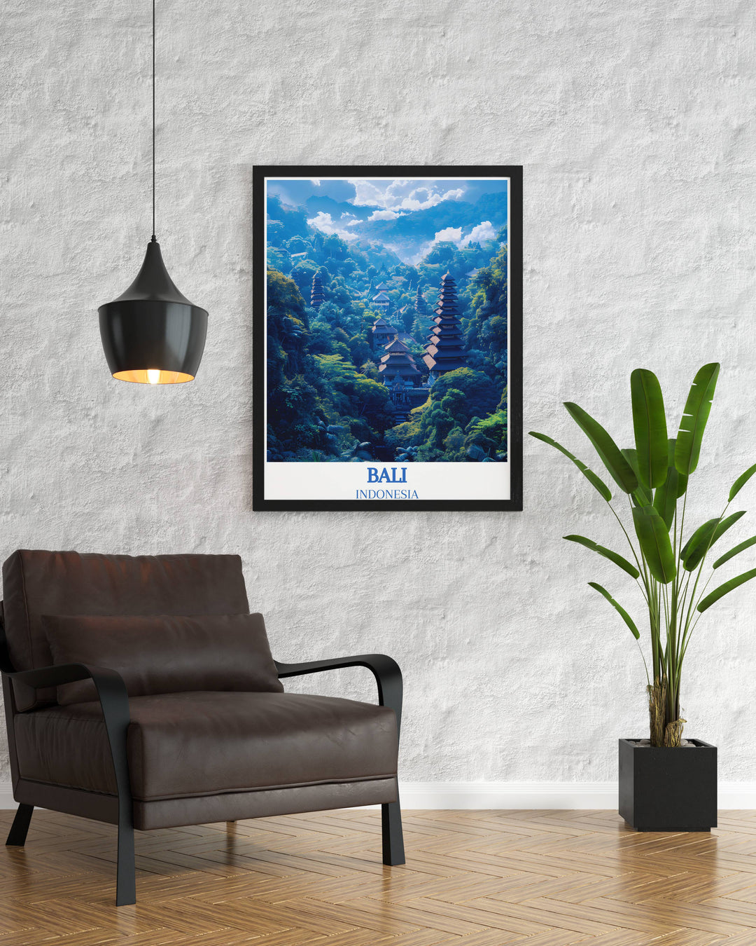 Wall art capturing the scenic beauty of Ubud Monkey Forest, perfect for anyone wanting to add a natural and peaceful element to their decor.
