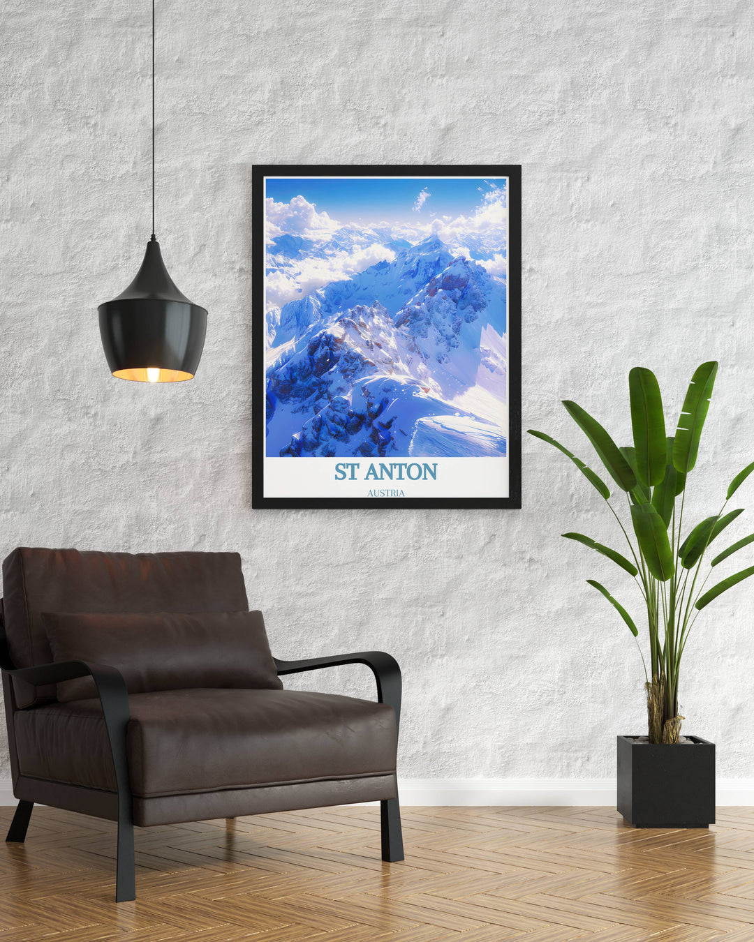 The Valluga Mountain Artwork and St Anton Poster are ideal for ski lovers these prints are more than just skiing wall art they are a tribute to the adventure and beauty of the Alps making them perfect gifts for those who cherish snow covered landscapes