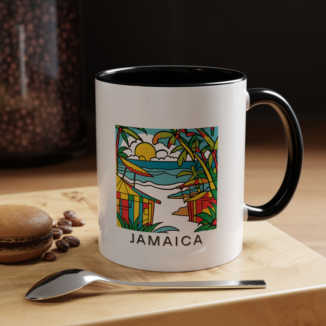 This Jamaica mug features vibrant artwork inspired by the island’s beauty. Ideal for coffee lovers, it is both durable and practical, being dishwasher and microwave safe. A perfect gift for anyone who loves Jamaica or enjoys tropical destinations.