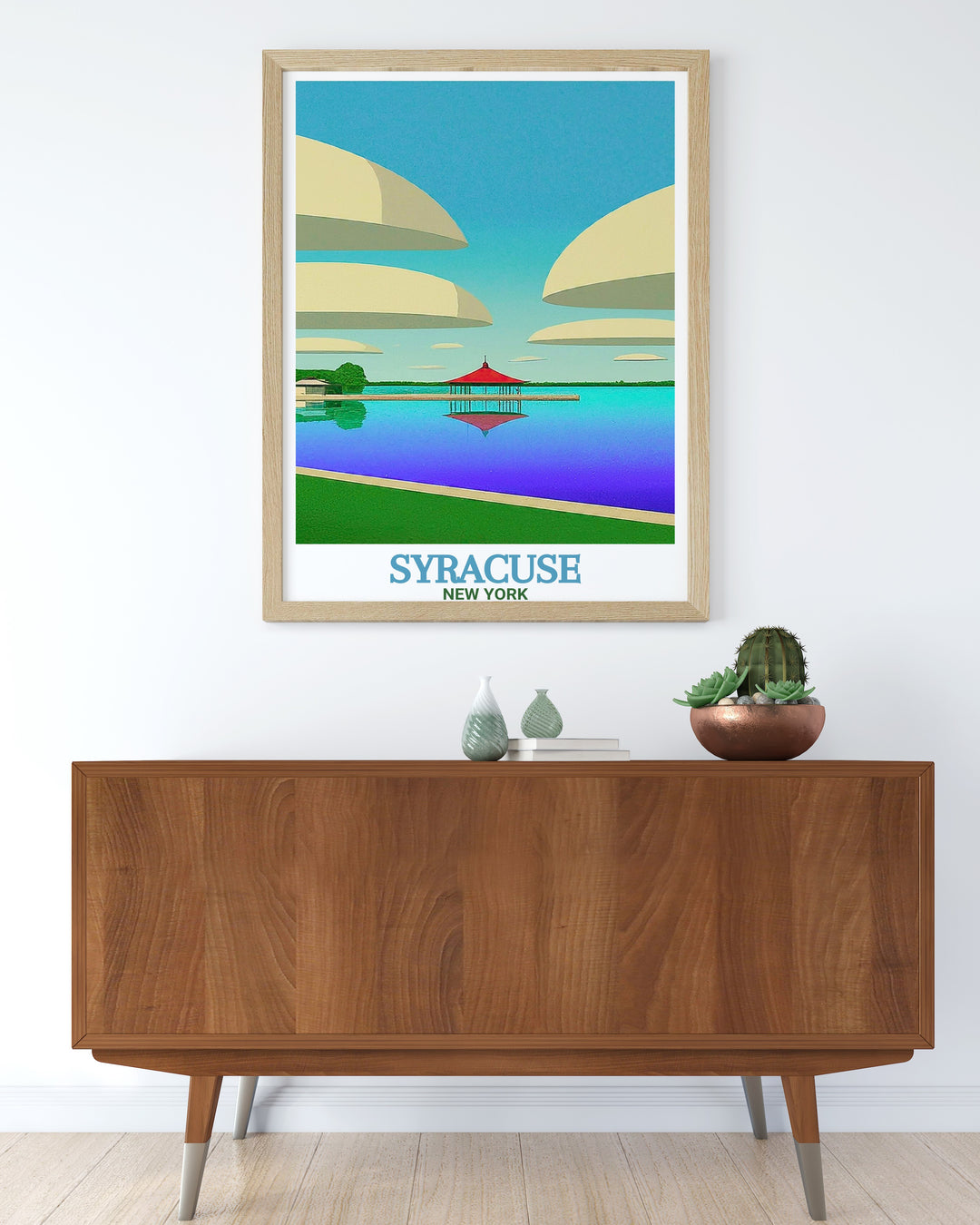 Syracuse vintage poster of Onondaga Lake Park highlighting the parks vibrant hues and tranquil waters ideal for home or office decor a timeless reminder of Syracuse unique charm making it a cherished gift for any occasion adding personality to your walls