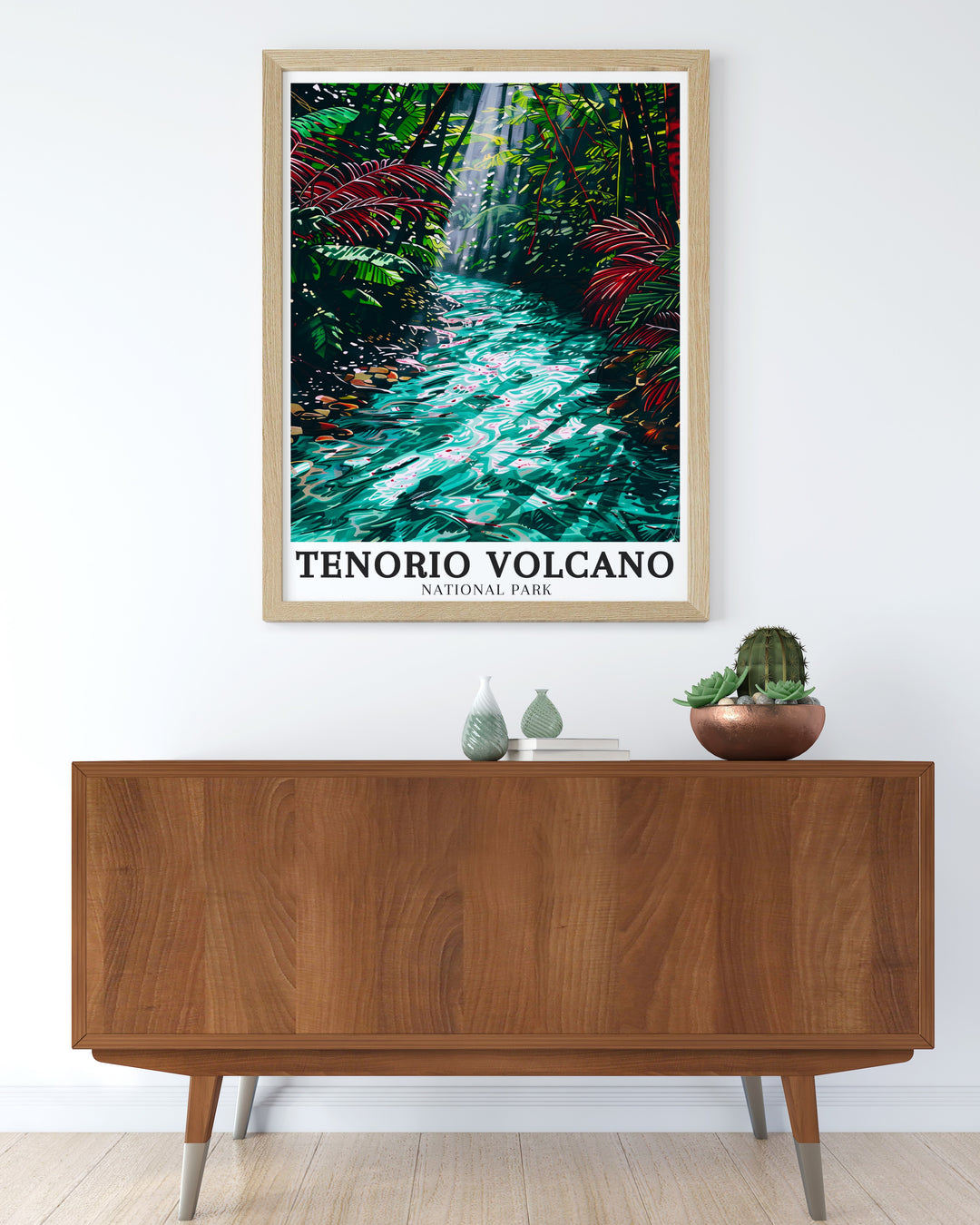 Beautiful Costa Rica Wall Art depicting Tenorio Volcano with rich textures and vibrant colors ideal for transforming living spaces and providing memorable gifts for loved ones.