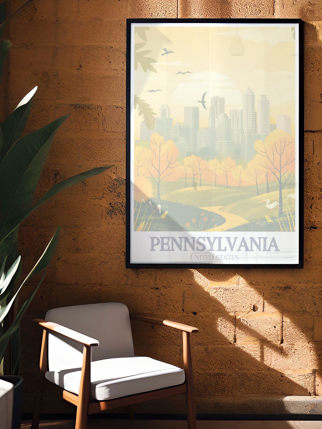 Highlighting the elegance of Pennsylvanias PPG Place Tower and the timeless beauty of Spring Garden, this artwork brings together two of the states most beloved landmarks in one stunning print. Ideal for home decor or as a gift.