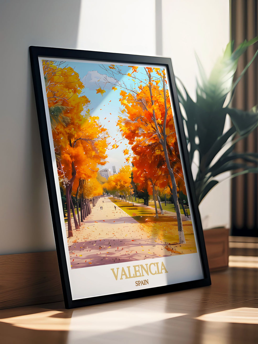 Discover the charm of Valencia with our beautiful Turia Gardens artwork perfect for modern decor enthusiasts and those seeking unique travel gifts that inspire future adventures and memories