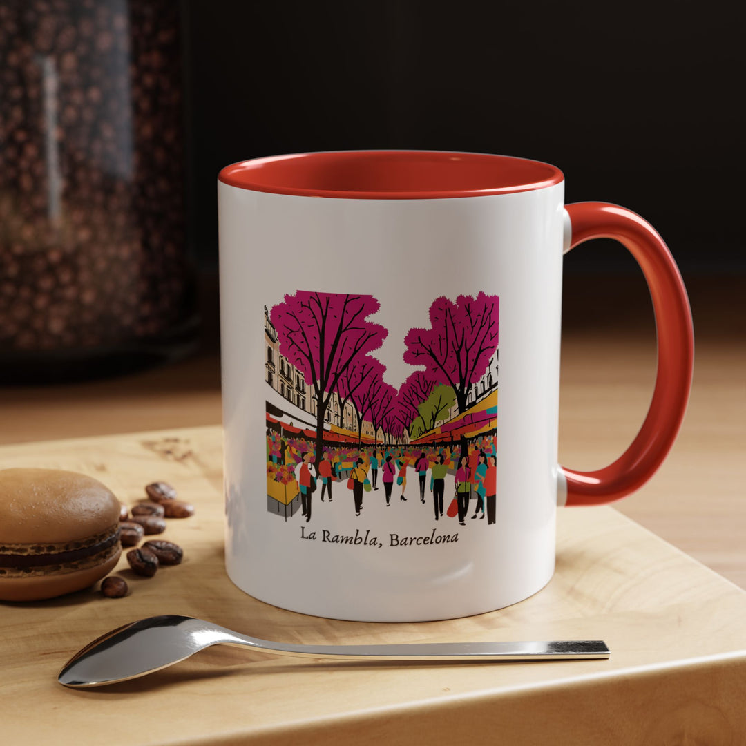 Enjoy your favorite beverages with this Ra Lambla Barcelona mug showcasing vibrant artwork of the city’s stunning landscapes and historic buildings. Durable and dishwasher safe, it is perfect for personal use or as a meaningful gift for collectors and nature lovers.