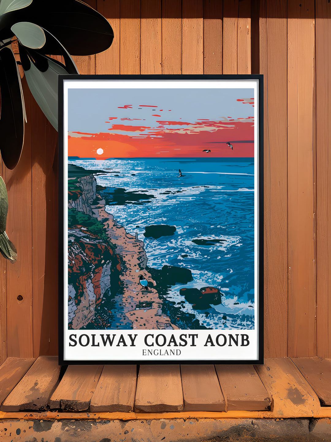 Rockliffe Bay Scenic Prints. Capturing the picturesque shores of Rockliffe Bay and the surrounding areas of Solway Coast AONB, these scenic prints are ideal for adding a touch of Cumbrias charm to your living space. Perfect for any room.