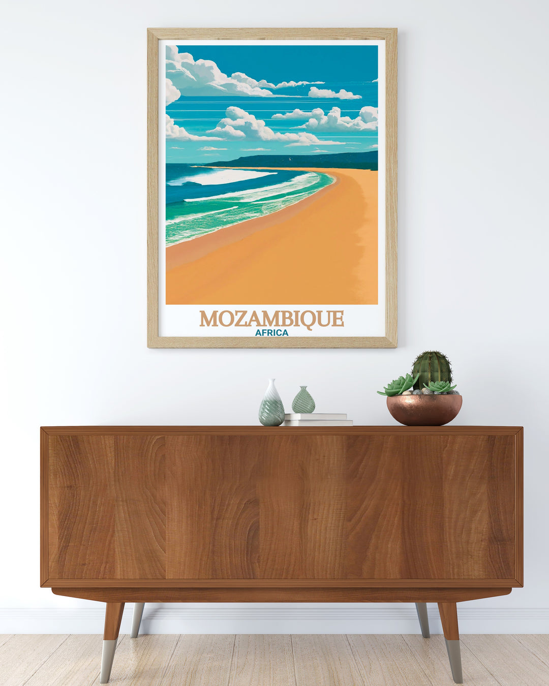 Africa Canvas Art showcasing Tofo Beach in Mozambique, ideal for bringing a touch of Africas coastline into your home. This detailed canvas art captures the essence of Mozambiques famous beach, known for its vibrant marine life and relaxed atmosphere.