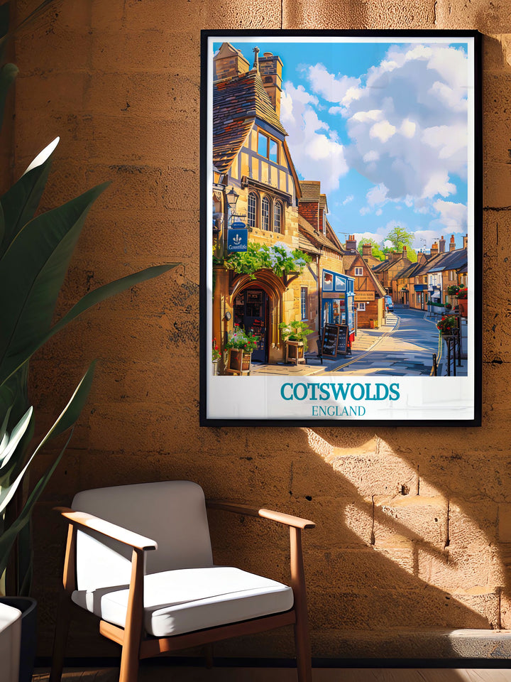 Celebrate the historical significance of Chipping Campden with a fine art print that reflects its well preserved architecture and rich cultural heritage, making it a captivating focal point for any decor.