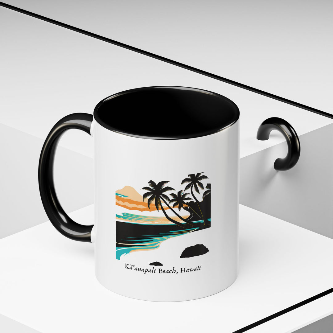 This Kaanapali Beach Hawaii mug highlights the beach’s serene elegance with vibrant designs. Dishwasher-safe and durable, it is perfect for hot drinks and makes a thoughtful gift or collector’s item for fans of Kaanapali.