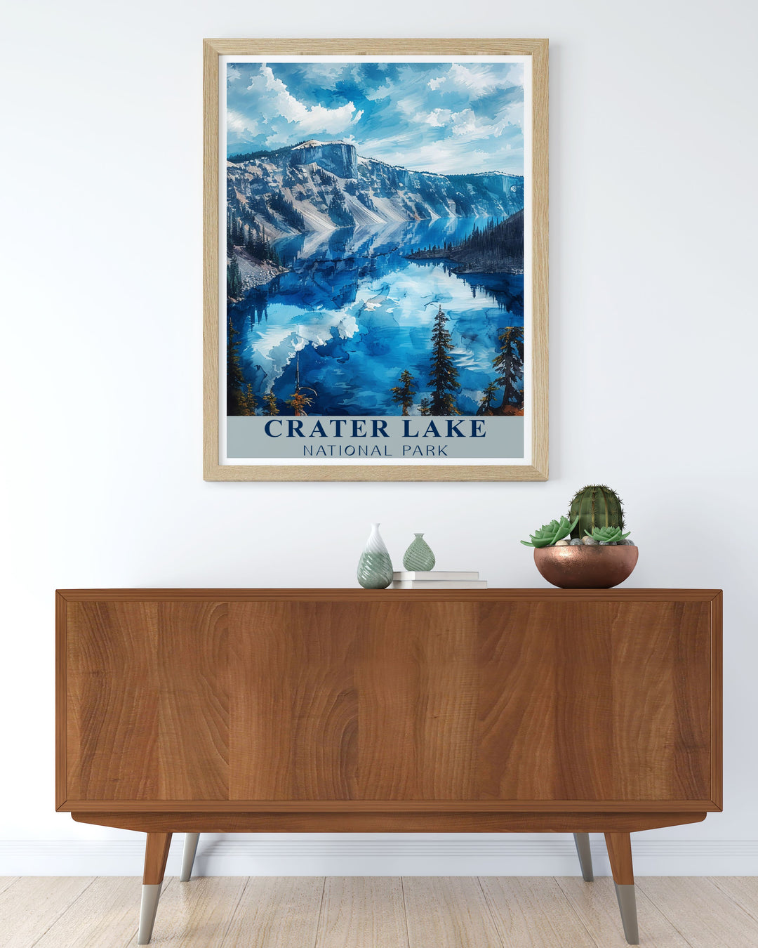 Captivating Caldera Wall Art showcasing Crater Lake and its stunning natural beauty. Perfect for home decor and gifting. These prints bring the majestic landscapes of Crater Lake into your living space.