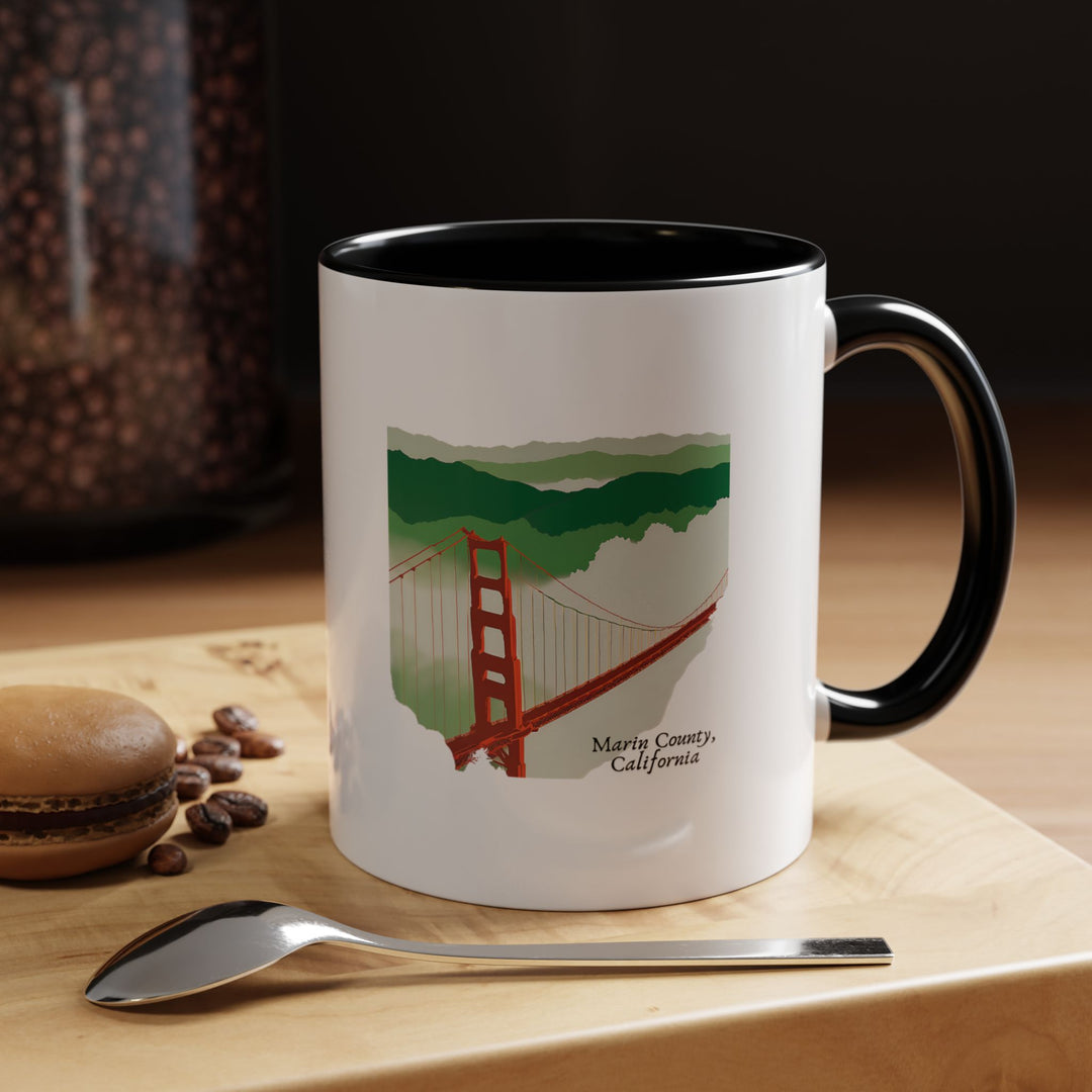 Enjoy your favorite beverage with this Marin County California mug, showcasing the county’s scenic views and cultural appeal. Dishwasher-safe and durable, it is a meaningful gift or keepsake for admirers of Marin County.