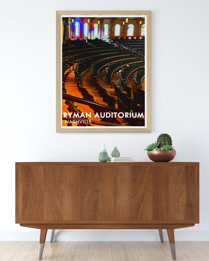 Beautiful Ryman Auditorium Stage and Auditorium prints perfect wall decor Nashville Tennessee country music art