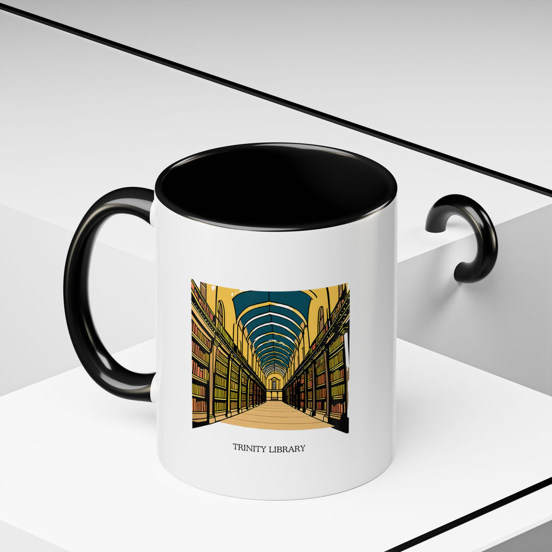 Celebrate your love for literature with this Trinity Library mug, designed with artwork of Dublin’s iconic library. Ideal for tea or coffee, it’s perfect for any book lover. Durable and dishwasher safe for daily enjoyment.