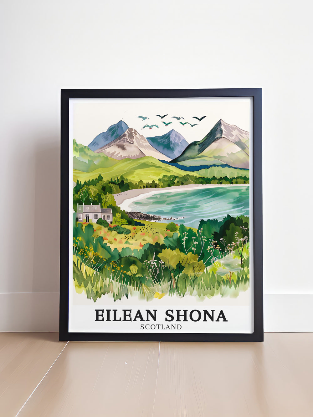 Rum Cuillin Mountains Scenic Art. Capturing the breathtaking views of the Rum Cuillin mountains, these scenic art prints are perfect for anyone looking to add a touch of natures grandeur to their home decor. Perfect for any space.