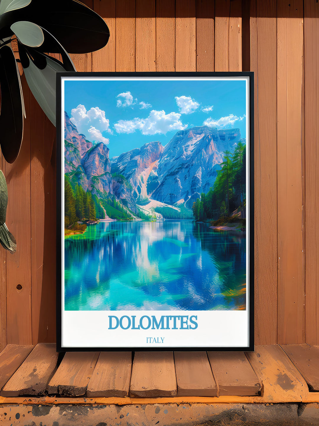 Canvas art depicting the charm of Cortina dAmpezzo, capturing the elegance and excitement of Italys premier ski resort.