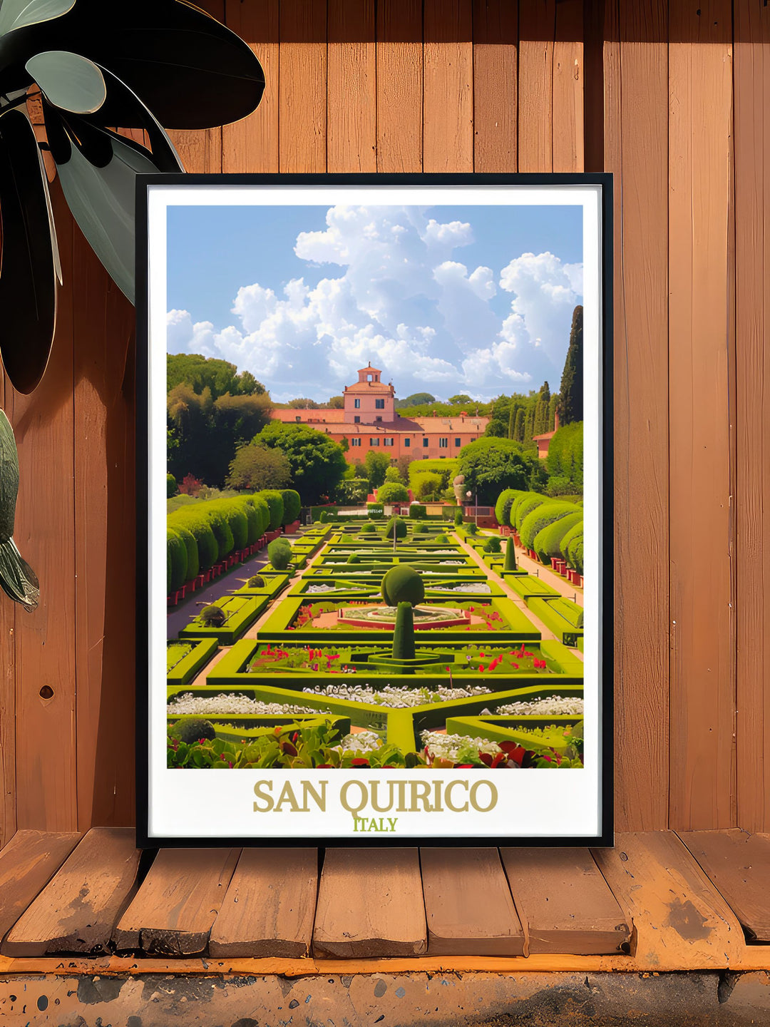 Add vibrant touches to your home with the San Quirico Archway Poster Print. Its colorful design complements Horti Leonini stunning prints making it an ideal decor piece or gift for friends. Enjoy the timeless appeal of this travel print in any living space.