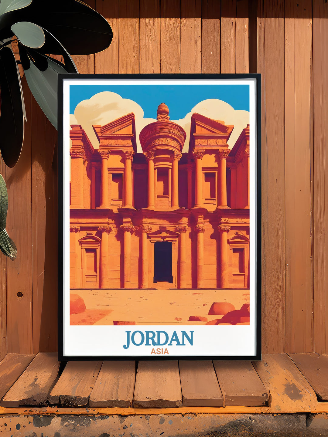 This Jordan poster print beautifully captures the timeless beauty of the ancient city of Petra and the bustling streets of Amman. Perfect for travel enthusiasts, this artwork brings the rich history and stunning landscapes of Jordan into your home, making it a unique addition to any wall décor.