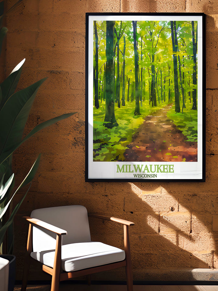 High quality Kettle Moraine State Forest poster print capturing lush forest scenery and natural beauty ideal for adding a touch of elegance to any space