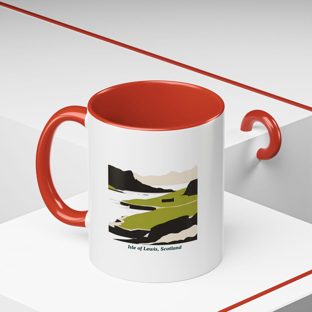 Bring the scenic beauty of the Isle of Lewis into your home with this beautifully designed mug. Ideal for coffee or tea, it features the island’s rugged landscapes. Microwave and dishwasher safe for ease of use.