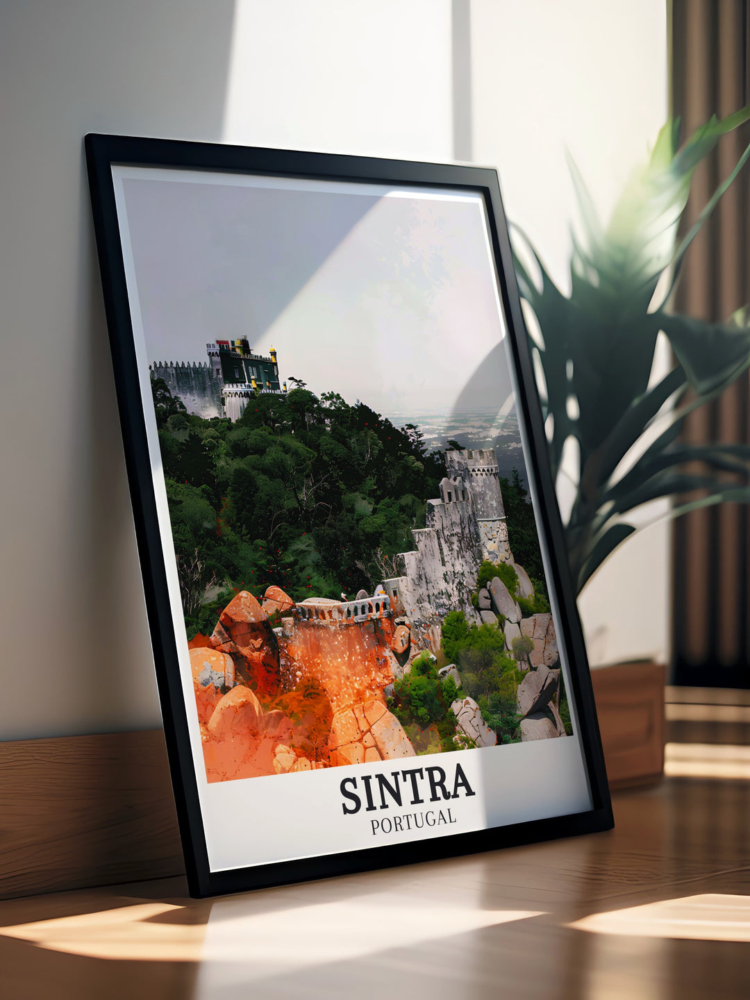 Sintra Art featuring the historic Castelo dos Mouros Sintra Hills stunning framed prints ideal for sophisticated home decor