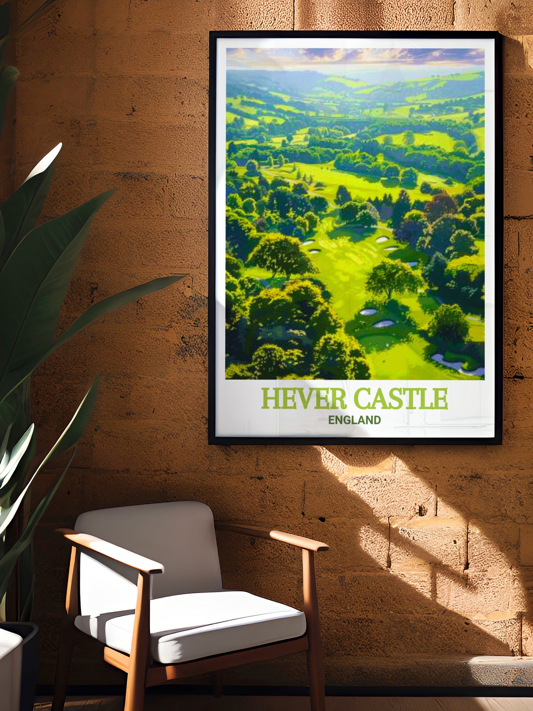 Elegant Hever Castle Golf Club framed prints perfect for enhancing home living decor with historical allure